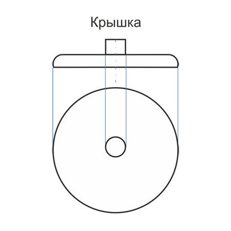 Крышка 350х115х56 шамот.