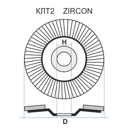 КЛТ 2 125 22.23 Ткань ZK 80 80 TS