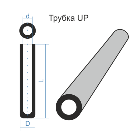 Трубка UP 8 60х26х1000
